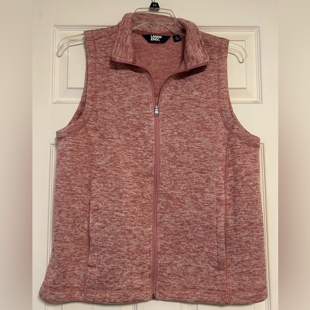 Pink vest. Land’s End. Size L.